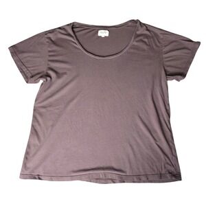 MATE The Oversized Crew Neck Tee T Shirt Mauve Size M